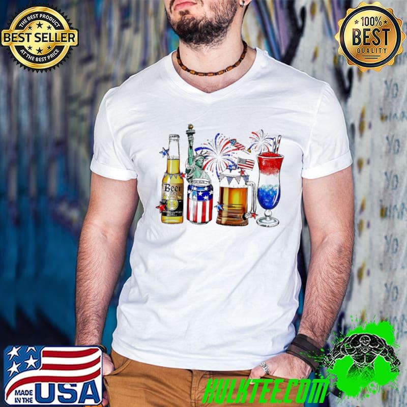 Happy 4th Of July Wine Glasses shirt