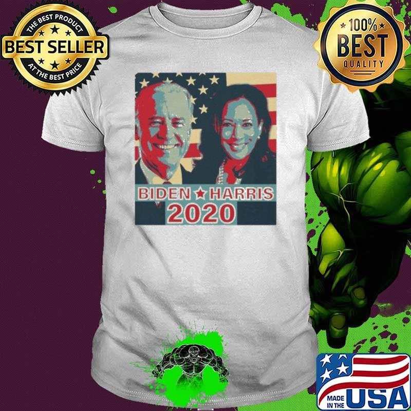 Joe Biden Kamala Harris 2020 2024 American Flag shirt