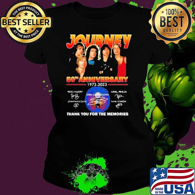Journey 50th anniversary 1973 2023 thank you for the memories signature shirt