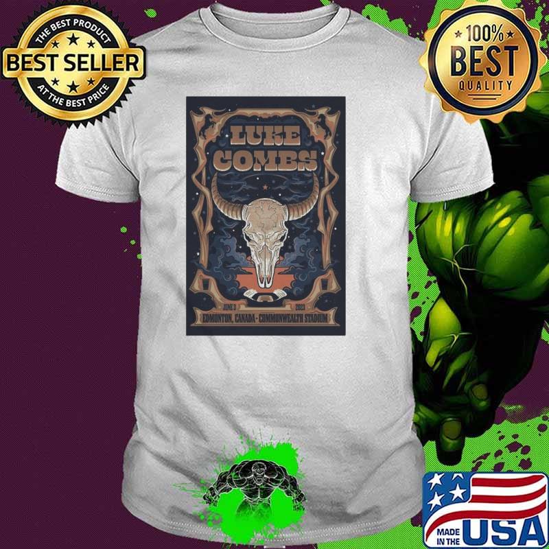 Luke Combs June 3 2023 Edmonton, AB Poster shirt Luke Combs June 3 2023 Edmonton, AB Poster shirt
