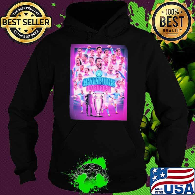 Manchester city is champions of europe congrats winner uefa champions league 2023 s Hoodie Manchester city is champions of europe congrats winner uefa champions league 2023 s Hoodie