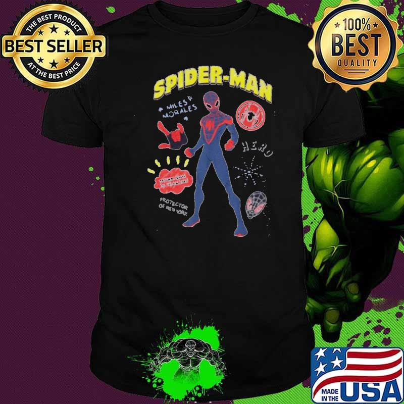 Marvel Spider-Man Miles Morales Doodle Icons shirt