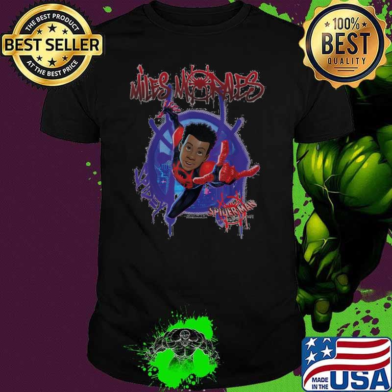 Marvel Spider-Man Spiderverse Miles Morales Splat Disney Shirt