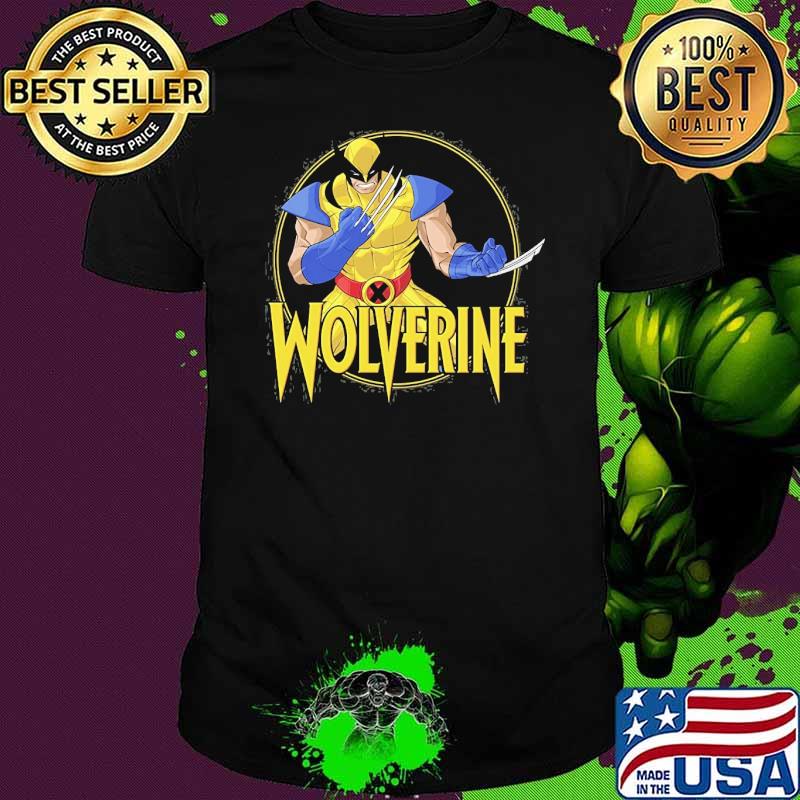 Marvel X-Men Wolverine Portrait Title Logo shirt Marvel X-Men Wolverine Portrait Title Logo shirt