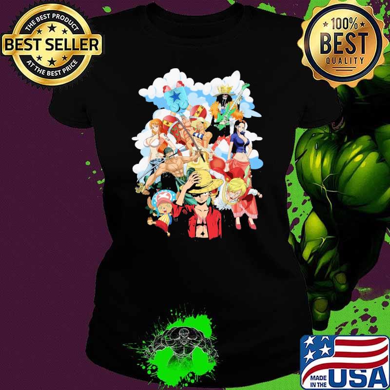 Nice one piece anime Straw Hat Pirates shirt