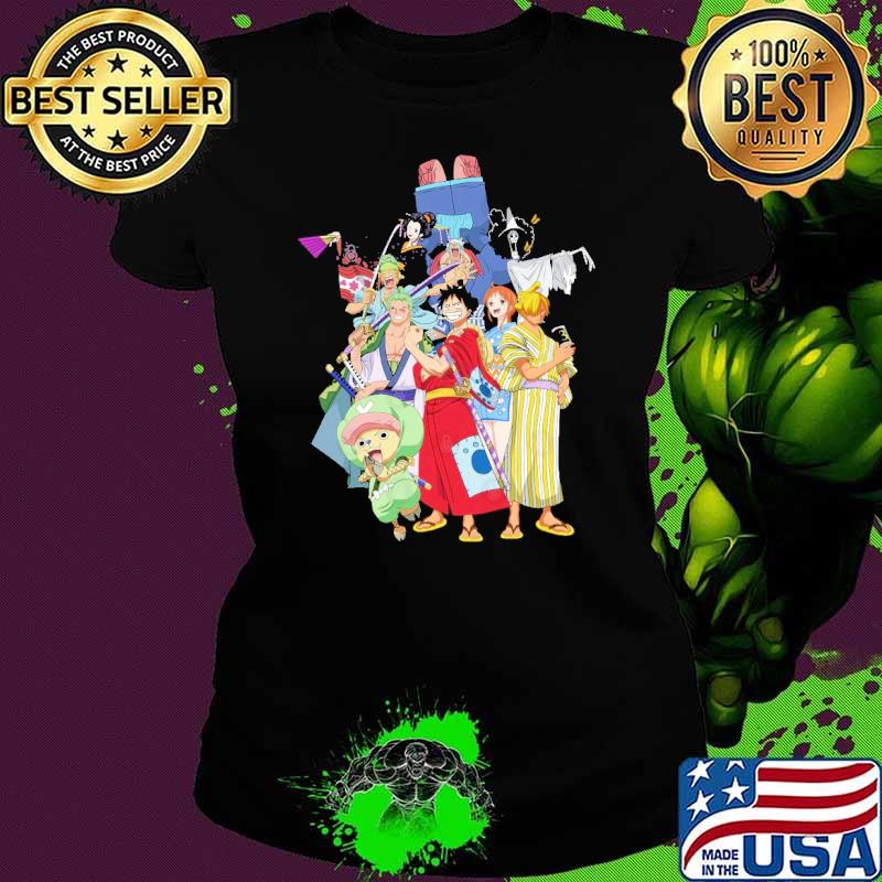 Nice straw Hat Pirates Wano Arc One Piece shirt