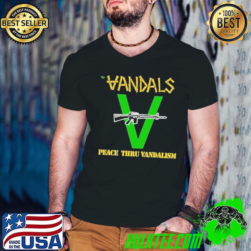 Nice vandals peace thru vandalism s Guys V Neck Nice vandals peace thru vandalism s Guys V Neck