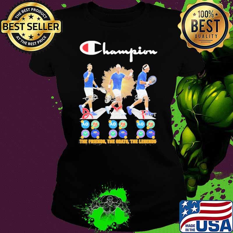 Novak Djokovic Abbey Road Signature The Friends The Goat The Legends Champion T Shirt