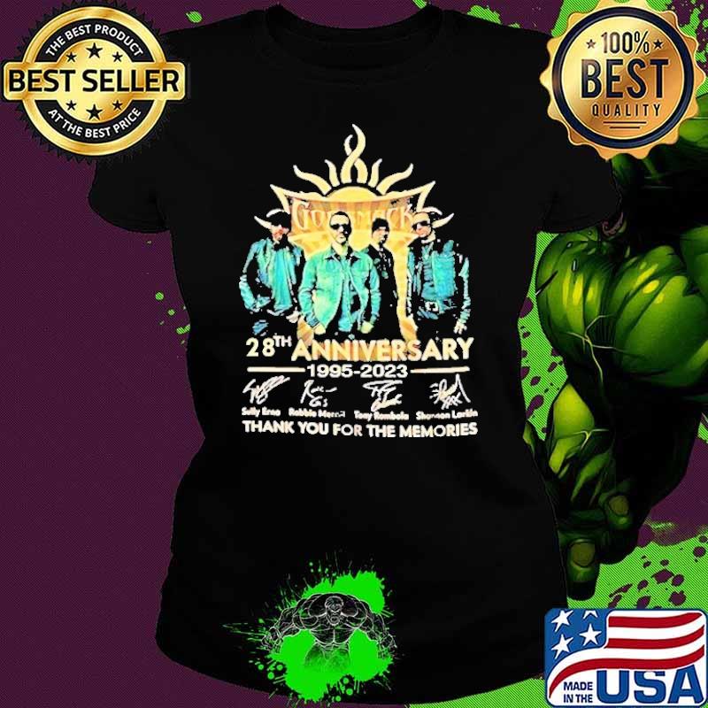 Official godsmack 28th anniversary 1995 2023 thank you for the memories signature shirt