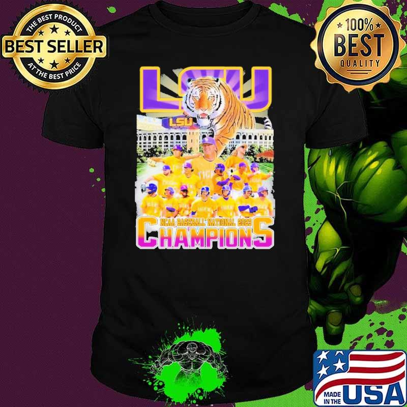 Official lSU Tigers Baseball National Champions 2023 College logo city shirt