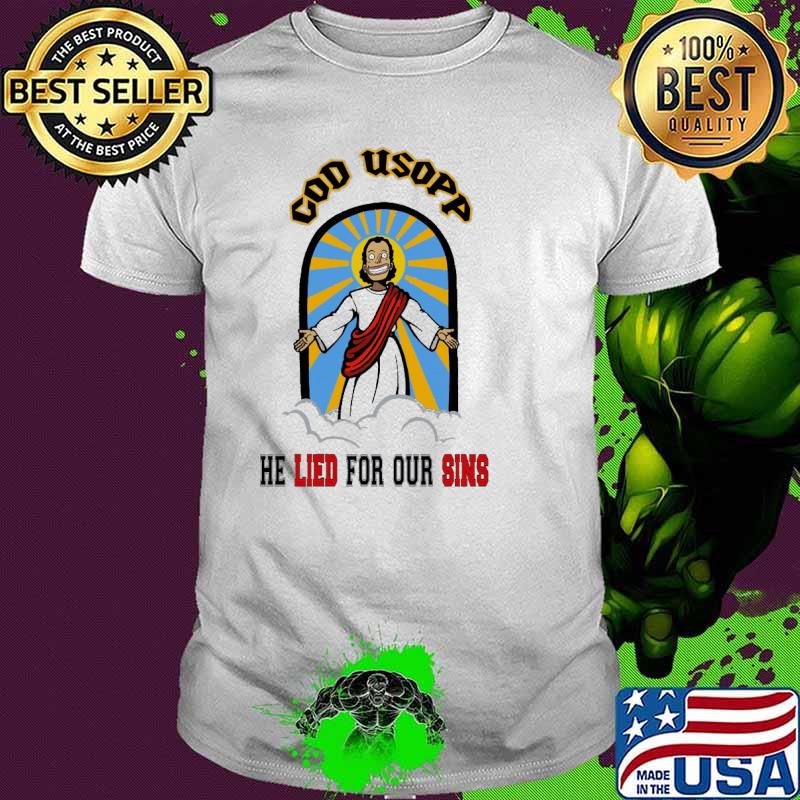 Official worship God Usopp One Piece Anime shirt