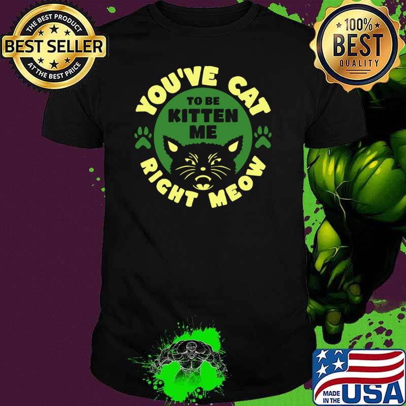 Official you've Cat To Be Kitten Me Right Meow T-Shirt