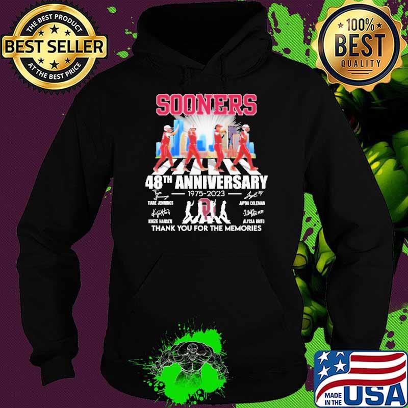 Oklahoma Sooners Abbey Road Sooners 48th Anniversary 1975 – 2023 Thank You For The Memories Signatures s Hoodie Oklahoma Sooners Abbey Road Sooners 48th Anniversary 1975 – 2023 Thank You For The Memories Signatures s Hoodie