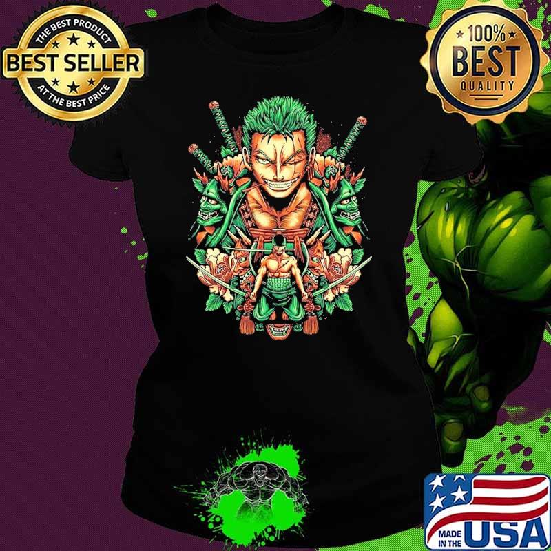 One Piece Zoro Anime Manga shirt