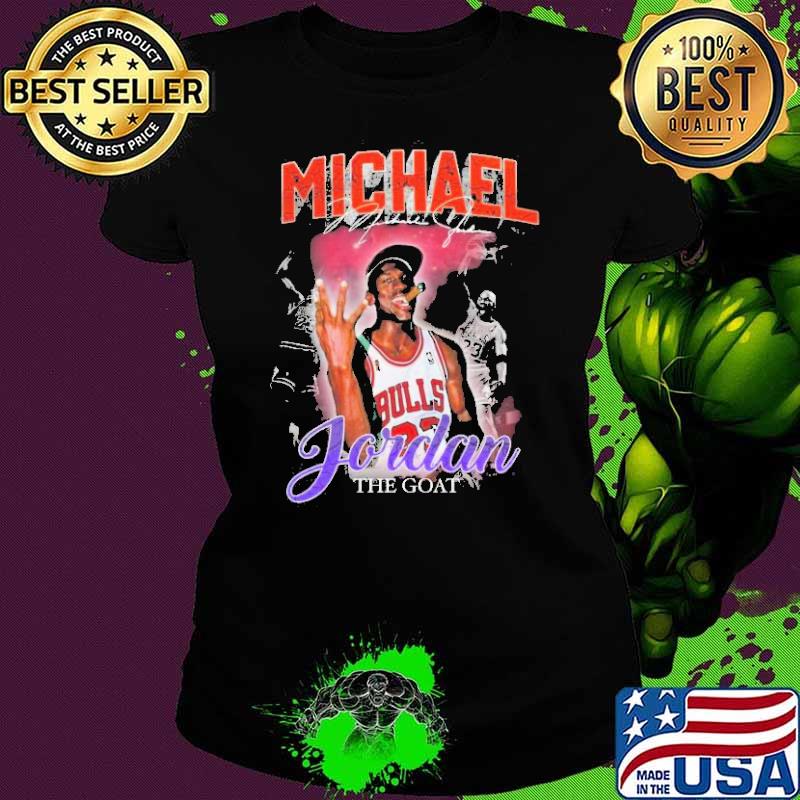 Original michael jordan the goat signature football shirt
