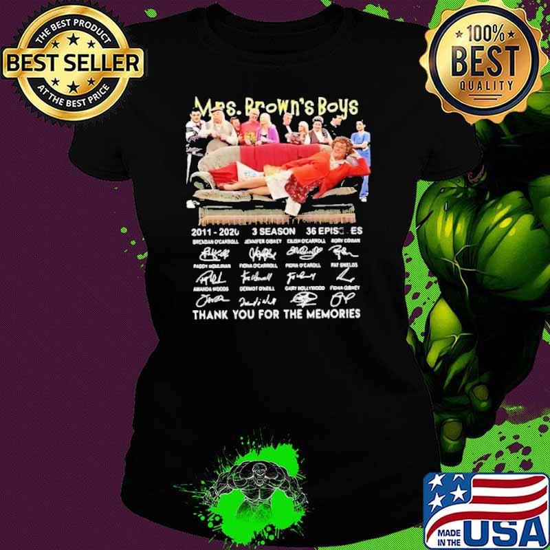Original mrs brown's boys thank you for the memories signature shirt