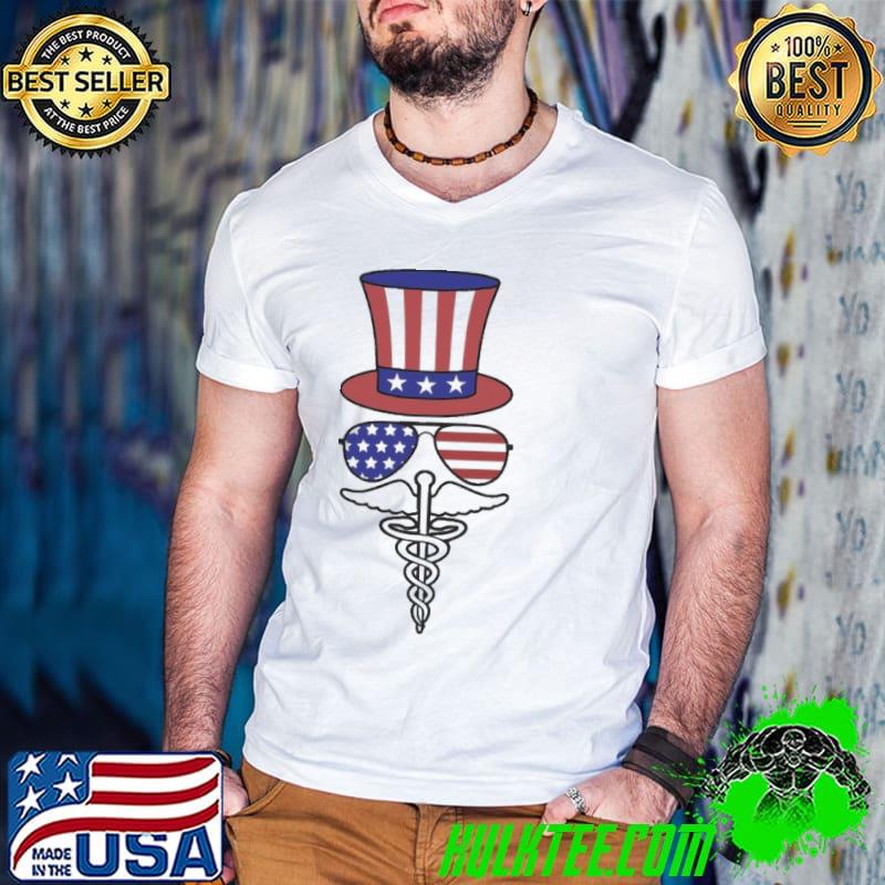 Original nurse Patriotic For The 4th Of July Sunglasses shirt