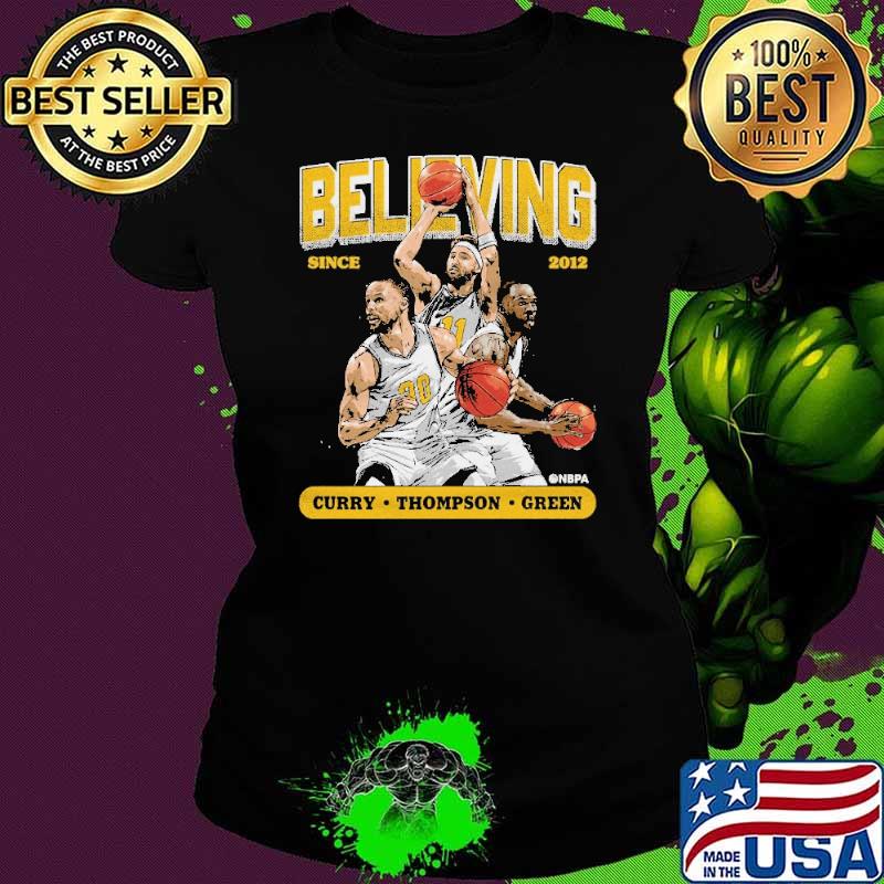 Original steph Curry Klay Thompson & Draymond Green Golden State Believing shirt