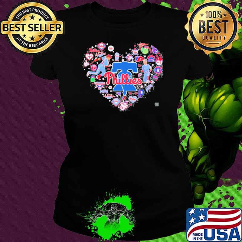 Philadelphia phillies bohm icons heart shirt