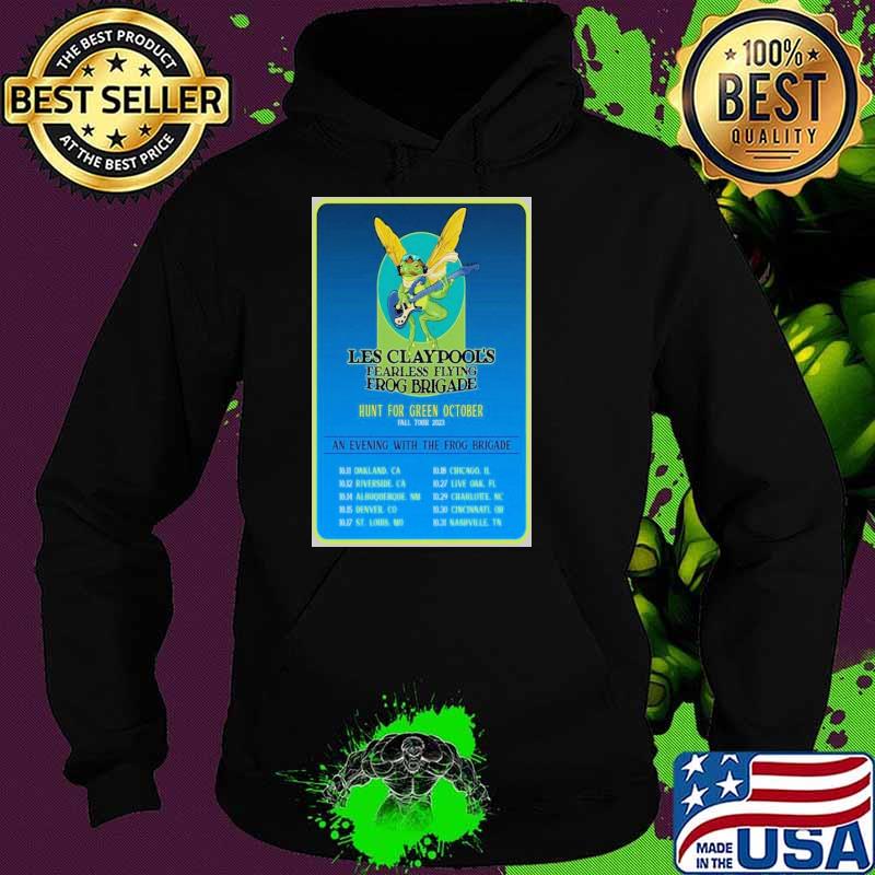 Poster les claypool’s fearless flying frog brigade plan 2023 tour s Hoodie Poster les claypool’s fearless flying frog brigade plan 2023 tour s Hoodie
