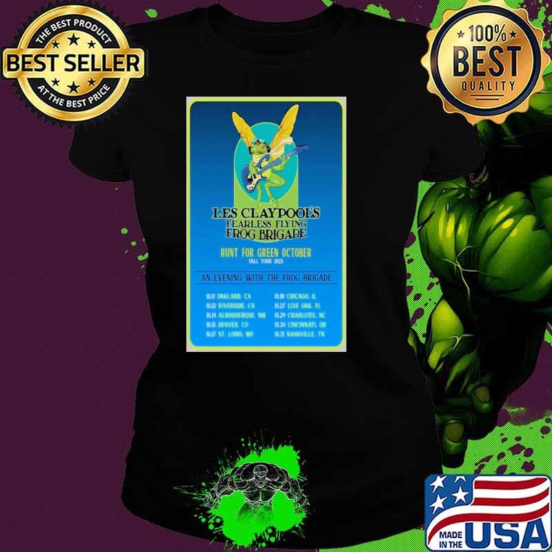 Poster les claypool’s fearless flying frog brigade plan 2023 tour shirt