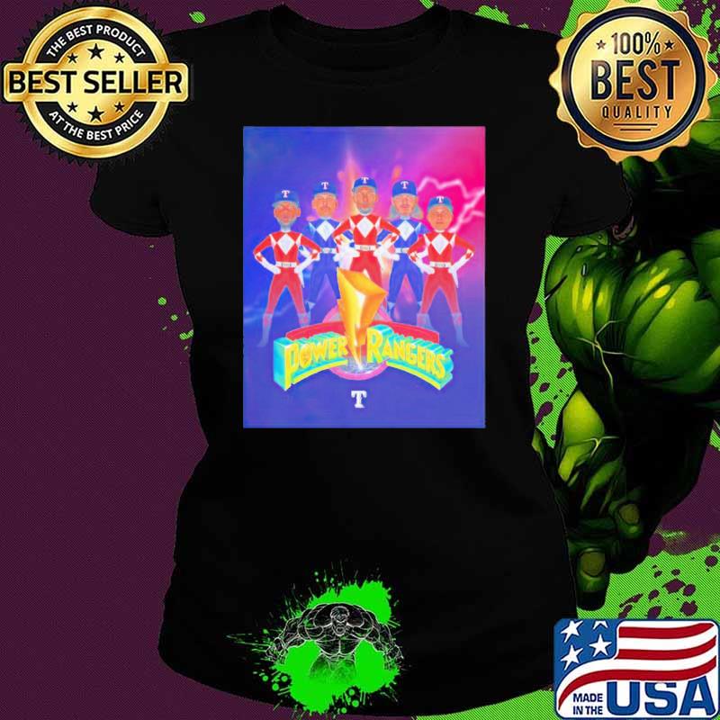 Power Rangers Texas Rangers shirt