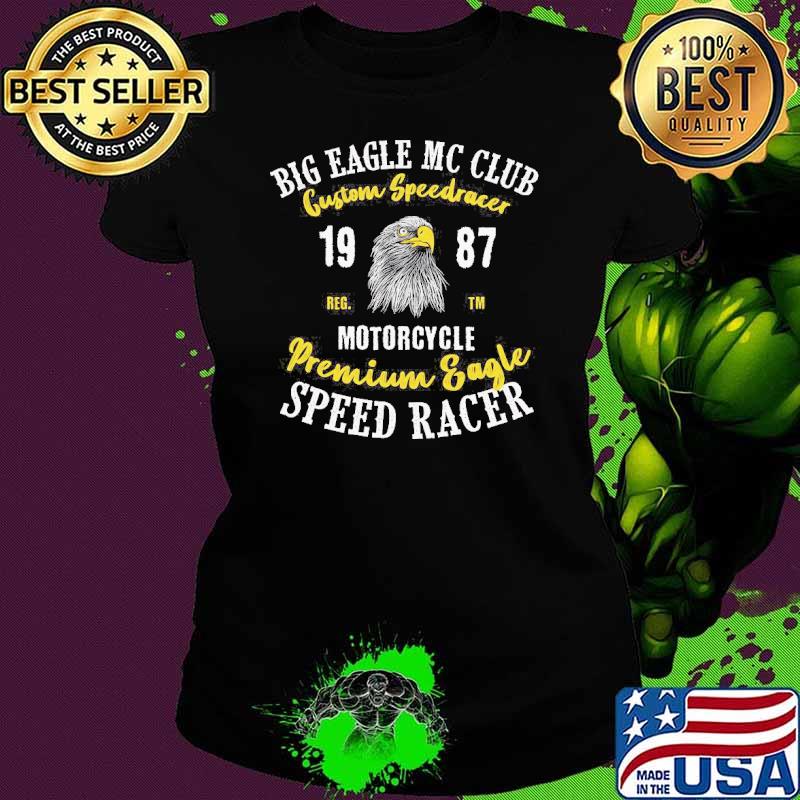 Premium big eagle mc club custom speedracer speed racer 1987 shirt