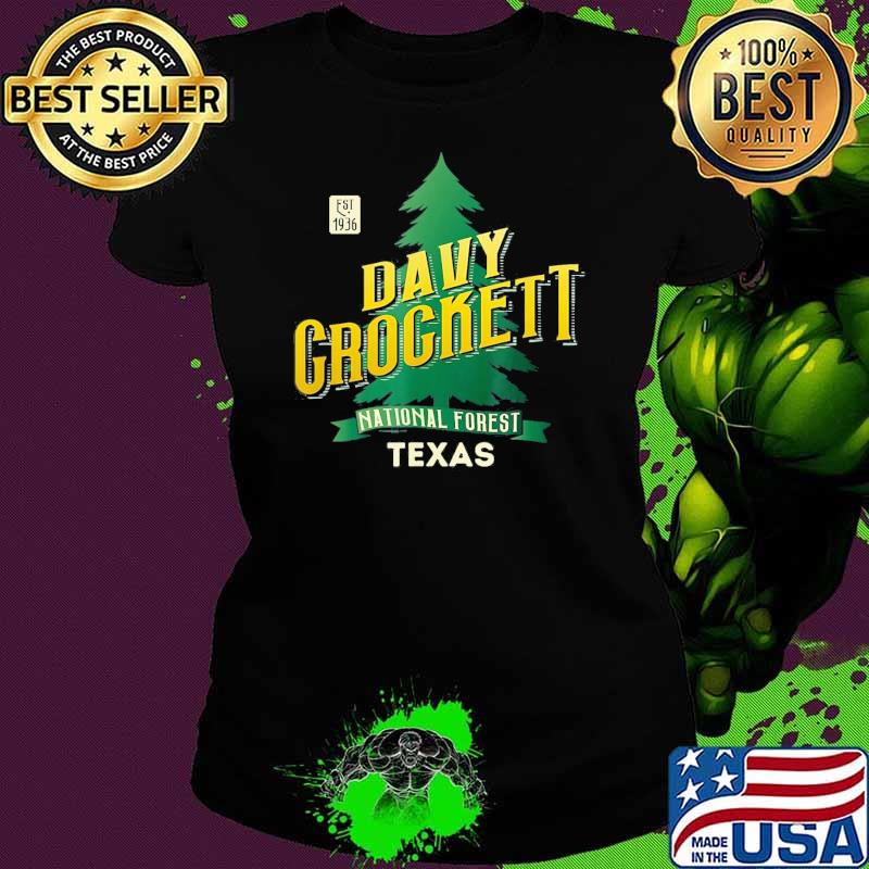 Premium davy Crockett National Forest Texas Retro Logo Shirt