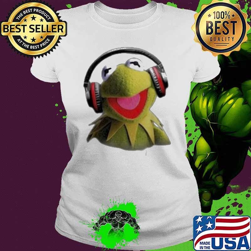 Premium disney Muppet Babies Kermit Headphones Shirt