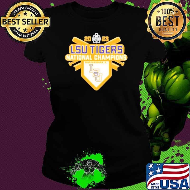 Premium lSU Tigers 2023 NCAA Men’s Baseball College World Series Champions Shirt Ladies tee Premium lSU Tigers 2023 NCAA Men’s Baseball College World Series Champions Shirt Ladies tee