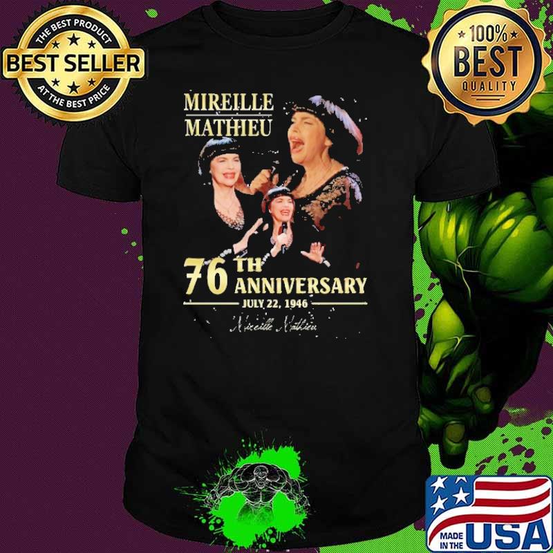 Premium mireille mathieu 76th anniversary signature s Unisex Premium mireille mathieu 76th anniversary signature s Unisex