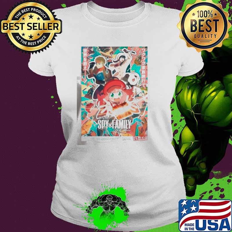 Premium new Japanese Anime Spy x Family Code White Poster shirt