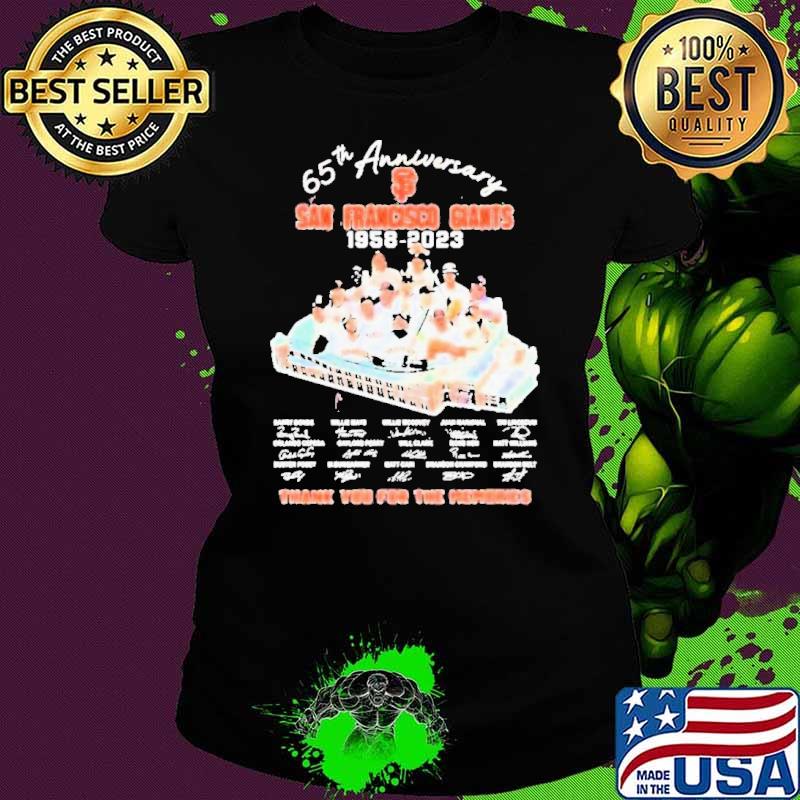 San Francisco Giants 65th Anniversary 1958 – 2023 Thank You For The Memories Shirt San Francisco Giants 65th Anniversary 1958 – 2023 Thank You For The Memories Shirt