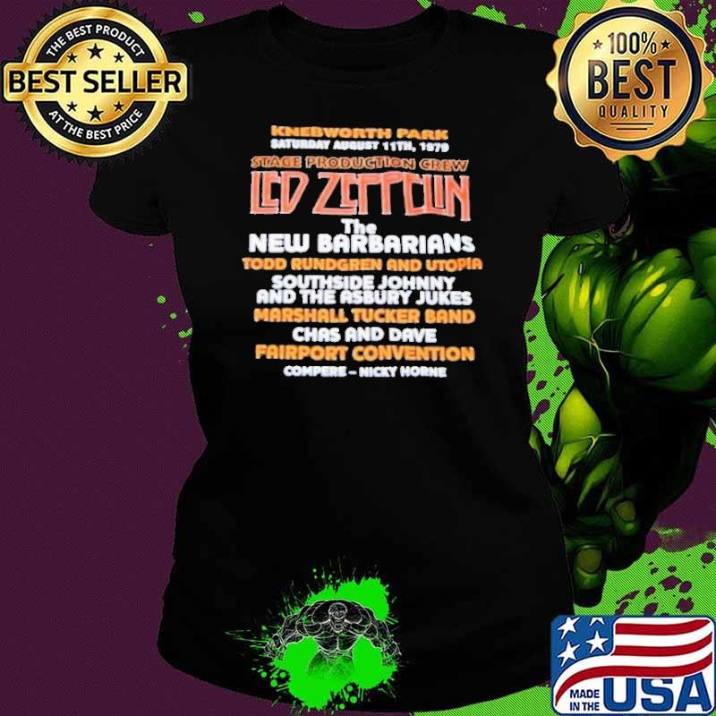 Stage production grew Led Zeppelin new barbarians shirt