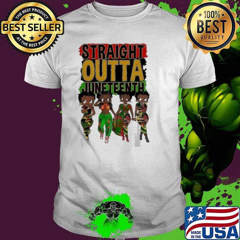 Straight Outta Juneteenth Women Colorful shirt