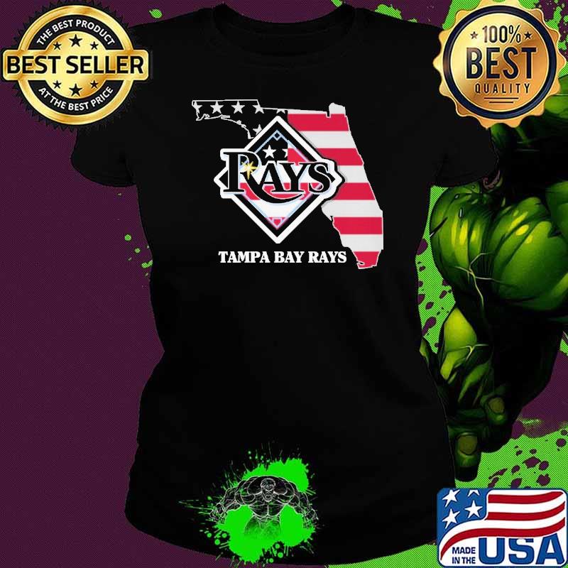 Tampa bay rays maps american flag shirt