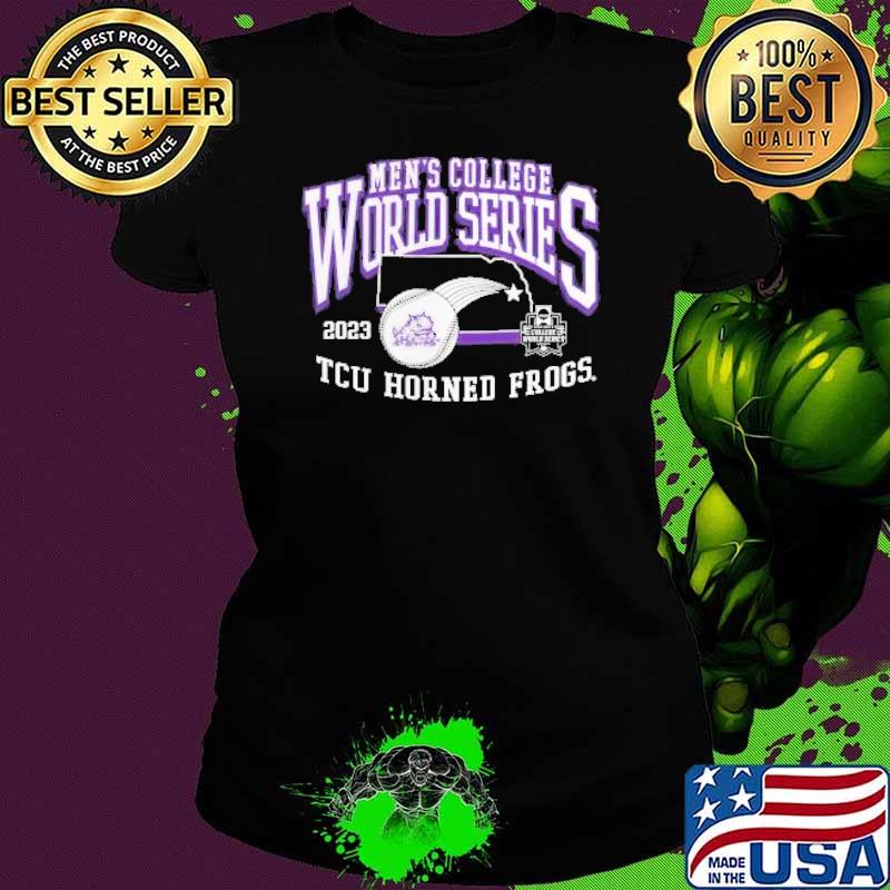 TCU Horned Frogs 2023 NCAA Men’s Baseball College World Series Shirt Ladies tee TCU Horned Frogs 2023 NCAA Men’s Baseball College World Series Shirt Ladies tee