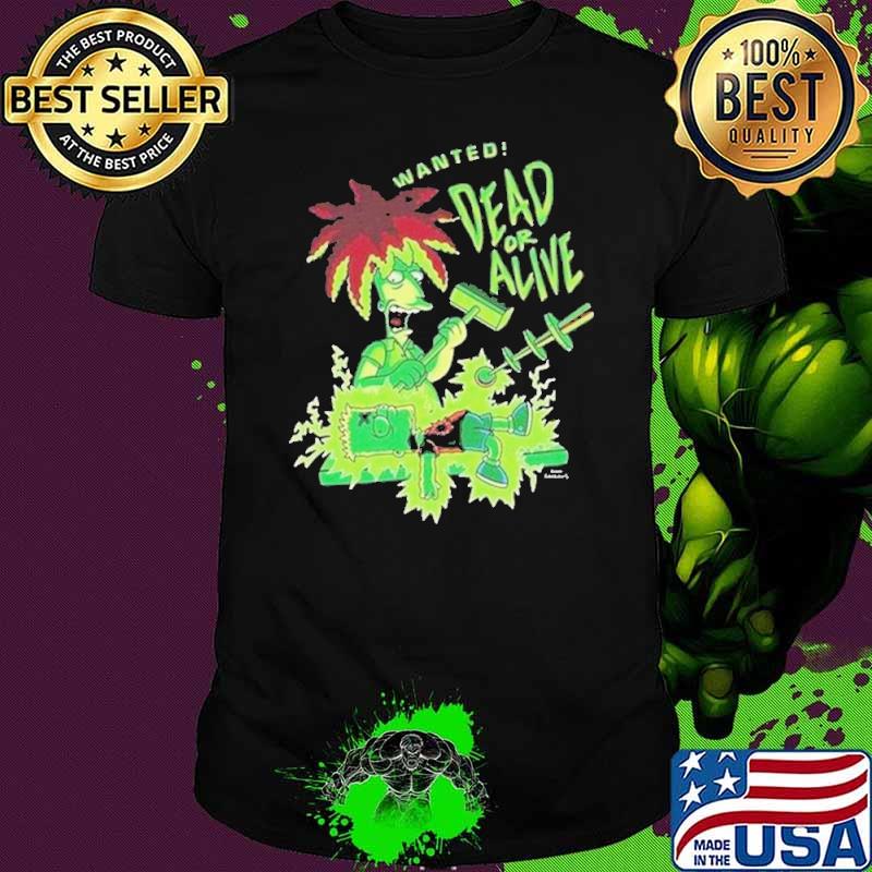The Simpsons Bart Wanted Dead Or Alive shirt