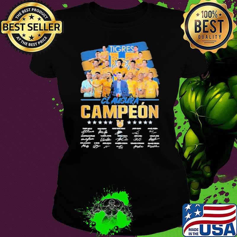 Tigres 2023 Liga BBVA Clausura Campeon Signatures Shirt