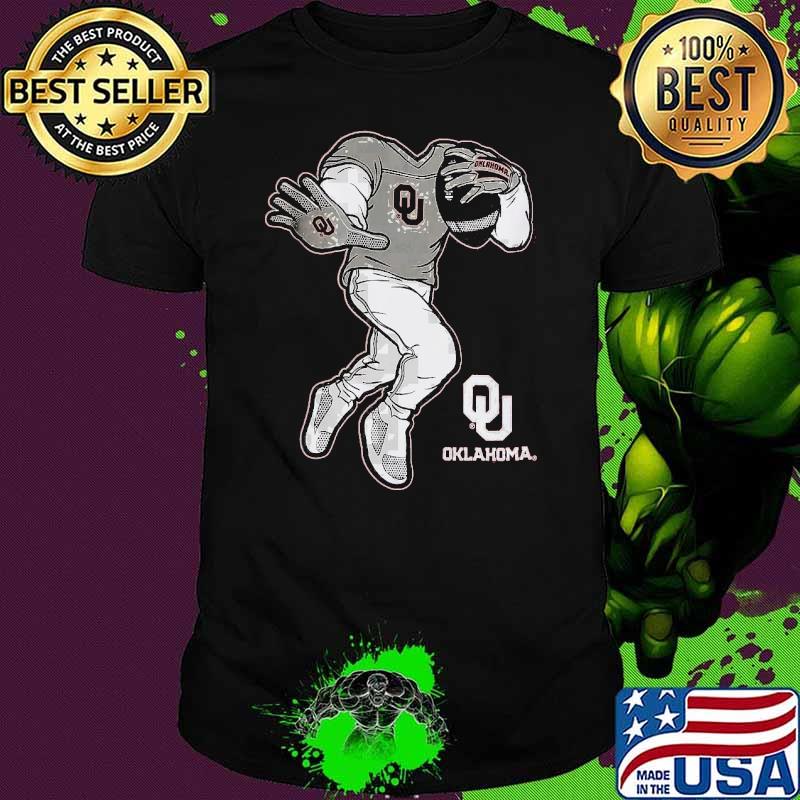 Toddler Crimson Oklahoma Sooners Yard Rush II Football Player shirt