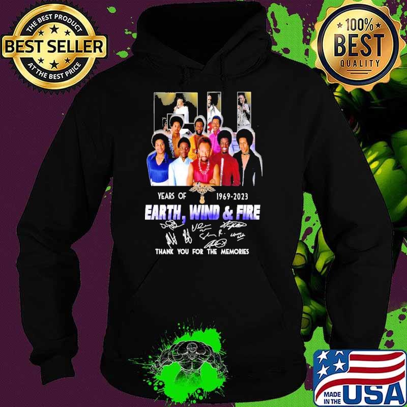 Top 54 years of Earth Wind And Fire thank you for the memories signature s Hoodie Top 54 years of Earth Wind And Fire thank you for the memories signature s Hoodie
