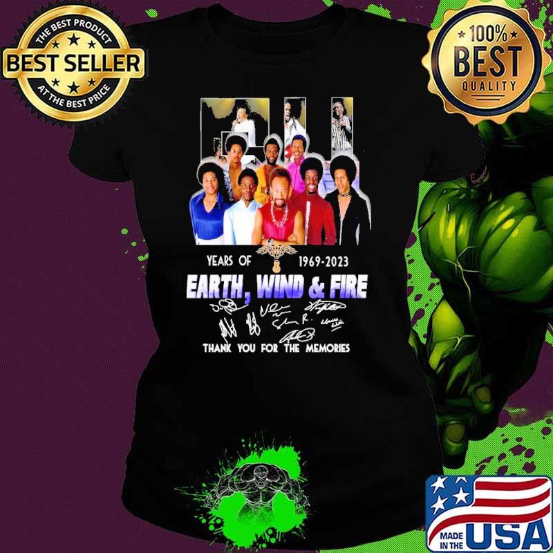 Top 54 years of Earth Wind And Fire thank you for the memories signature shirt