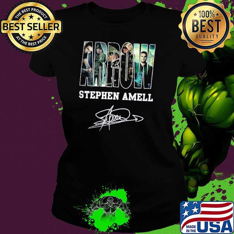 Top arow stephen amell signature shirt
