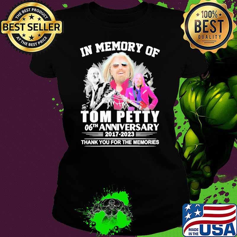 Top in memory of Tom Petty 06th anniversary thank you for the memoreis shirt