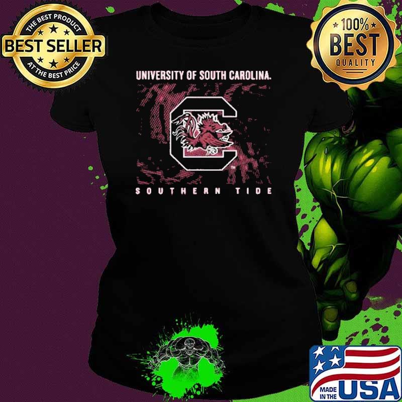 University Of South Carolina Southern Tide Halftone Monstera Shirt