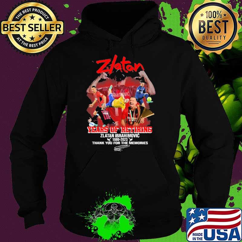 Zlatan ibrahimovic 1989 2023 thank you for the memories signature s Hoodie Zlatan ibrahimovic 1989 2023 thank you for the memories signature s Hoodie
