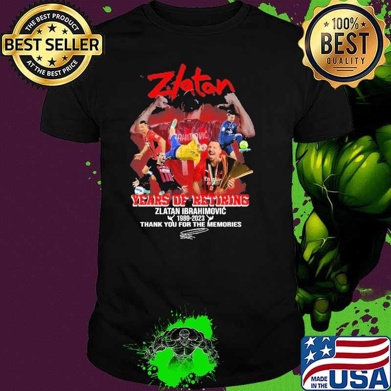 Zlatan ibrahimovic 1989 2023 thank you for the memories signature s Unisex Zlatan ibrahimovic 1989 2023 thank you for the memories signature s Unisex