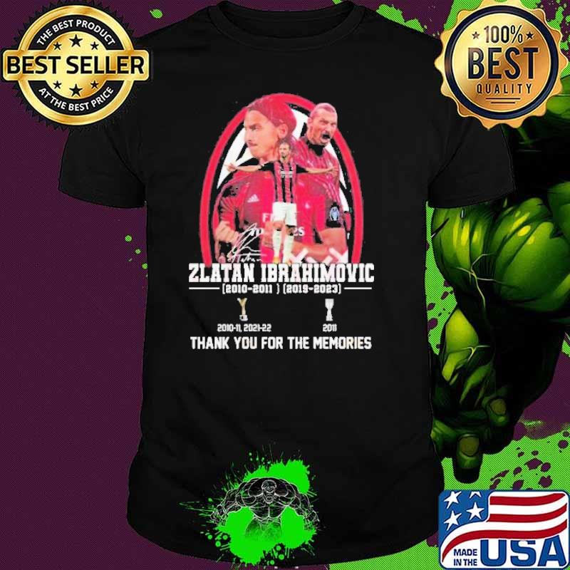 Zlatan Ibrahimovic Thank You For The Memories Shirt