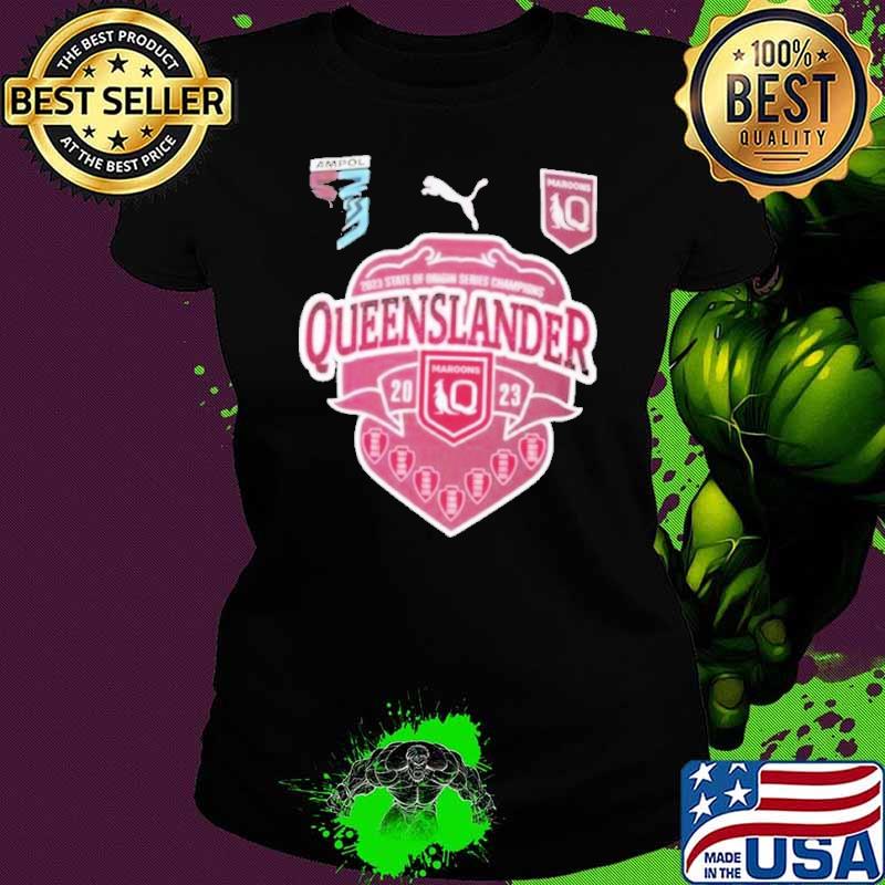 2023 state of origin series champions queensland maroons shirt