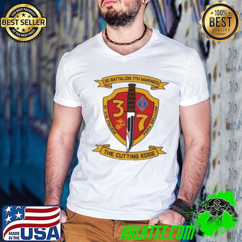 3 7 India Co United States The Cutting Egde 30 Battalion 7th Marines shirt